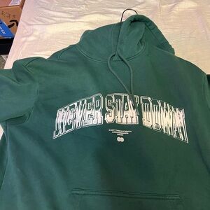 H&M Loose Fit Green Hoodie